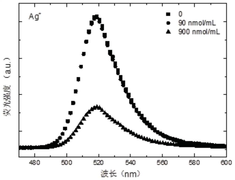 A quantum dot fluorescent material for detecting heavy metal ions and its preparation method