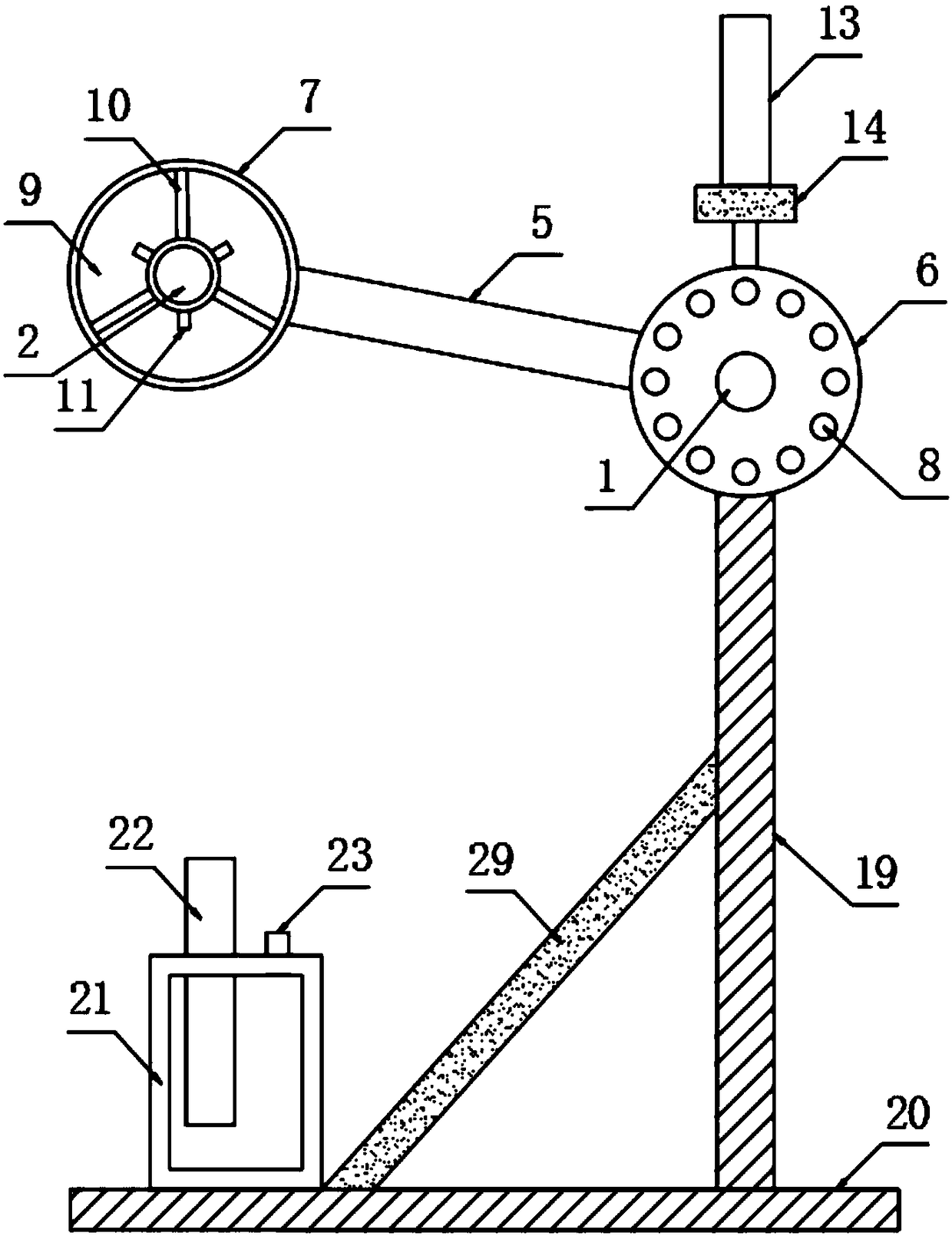 Heating device for textile machinery