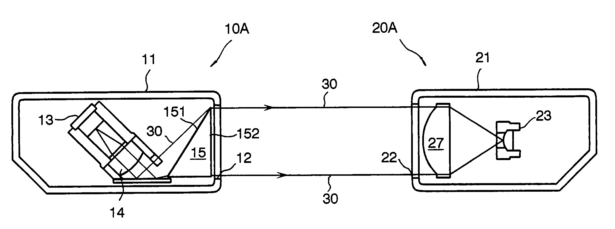 Optical sensor having light projecting prism