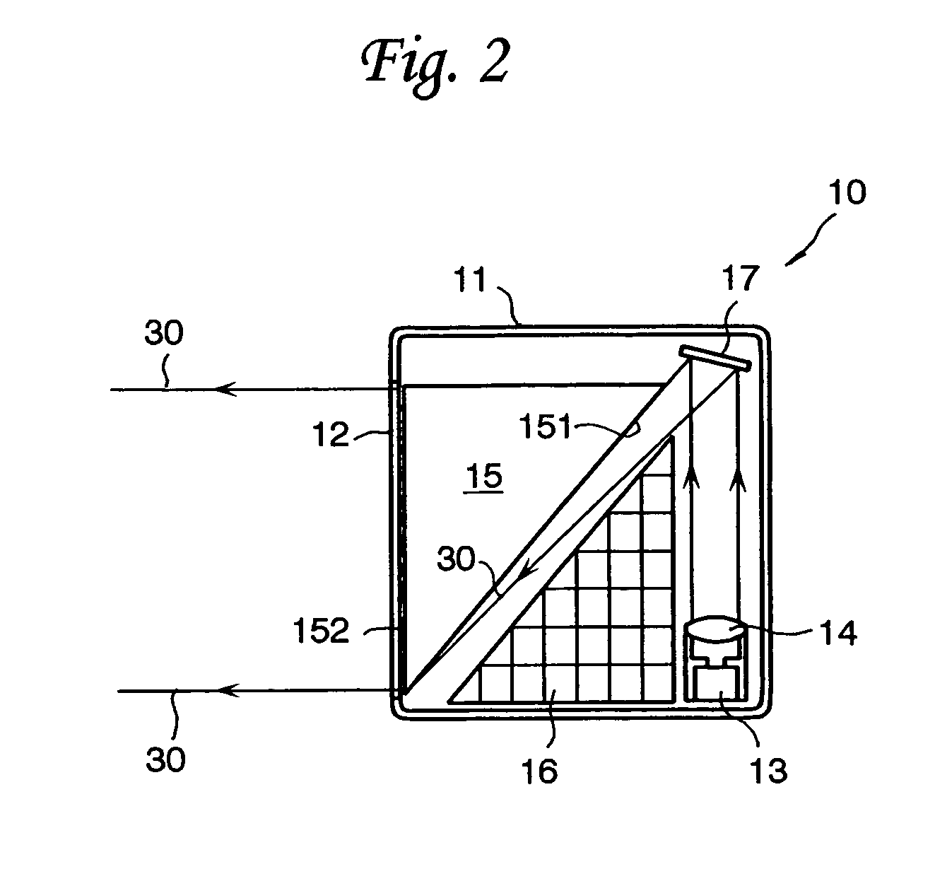 Optical sensor having light projecting prism