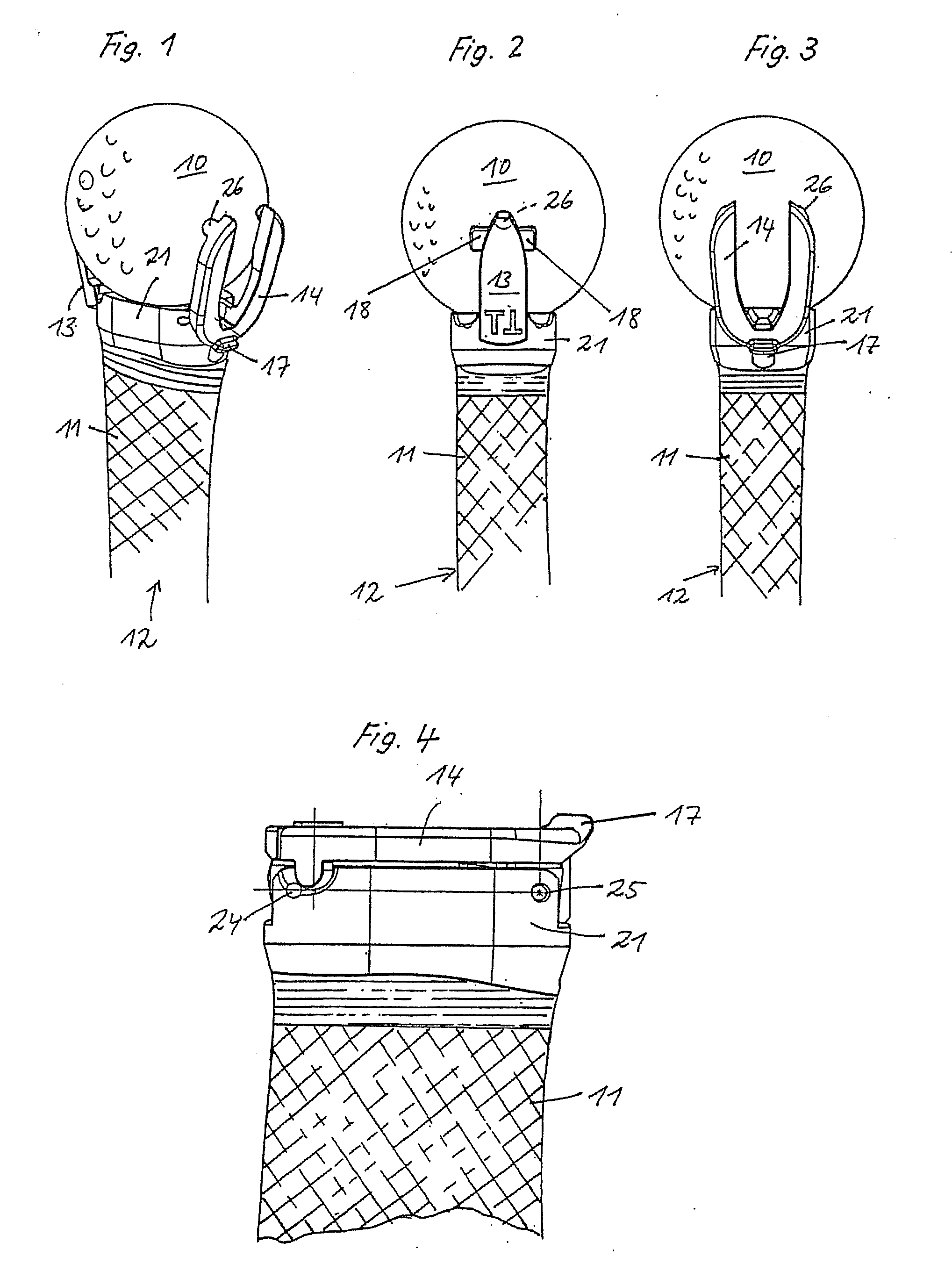 Device for picking up golf balls