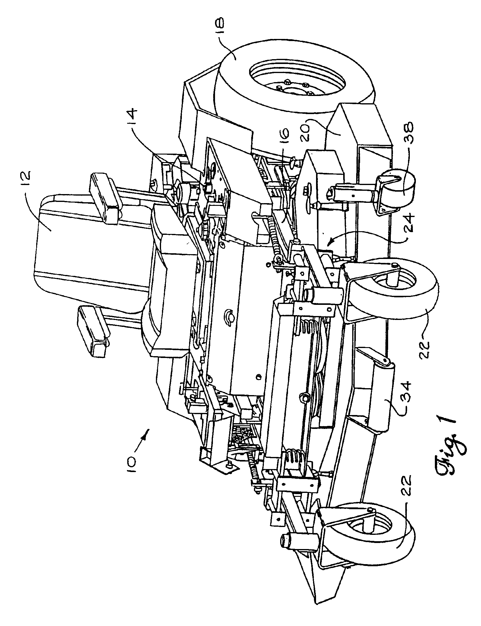 Mower suspension system and method