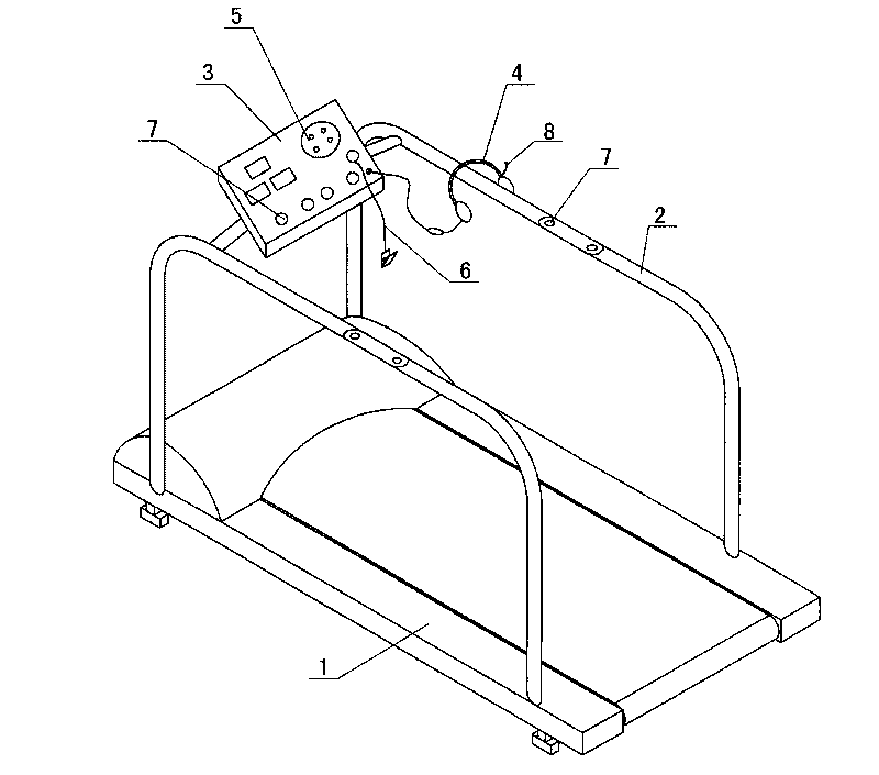 Treadmill with function of voice control and for blind and disabled persons