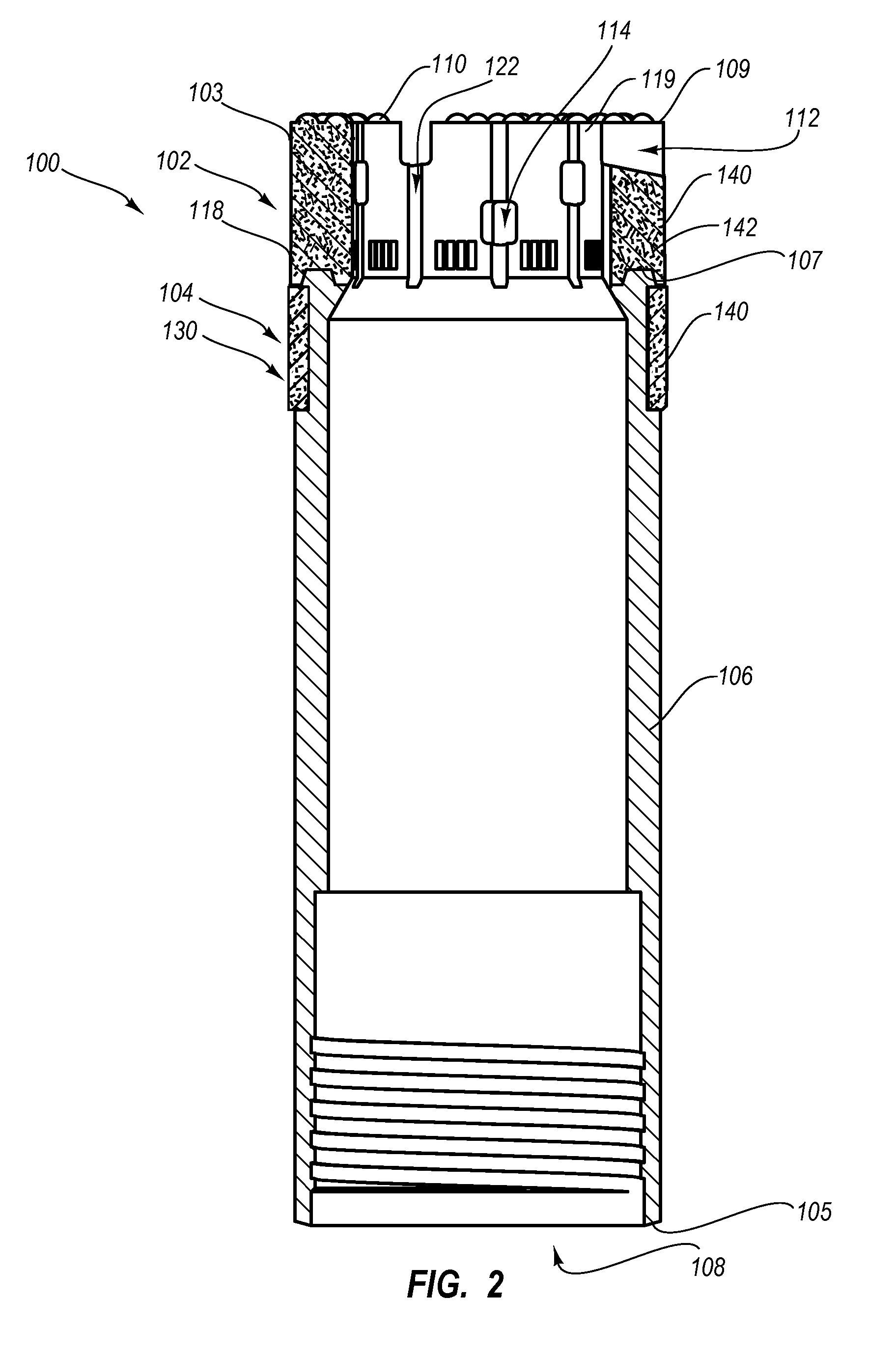 Impregnated drill bits with integrated reamers