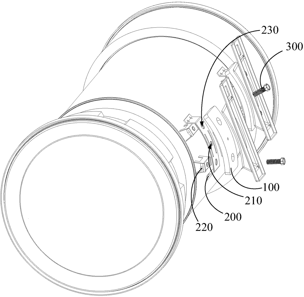 Insulating plate, wall-hung mounting structure and water heater