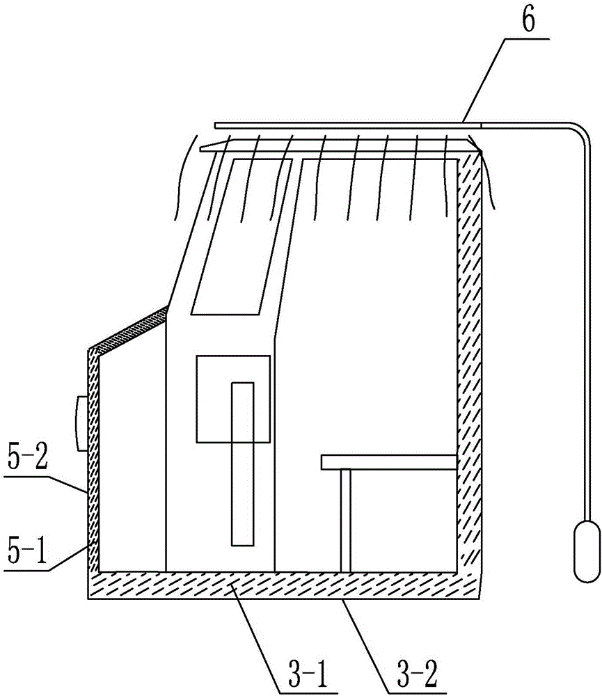 All-terrain chain track type armored car for forest fire fighting