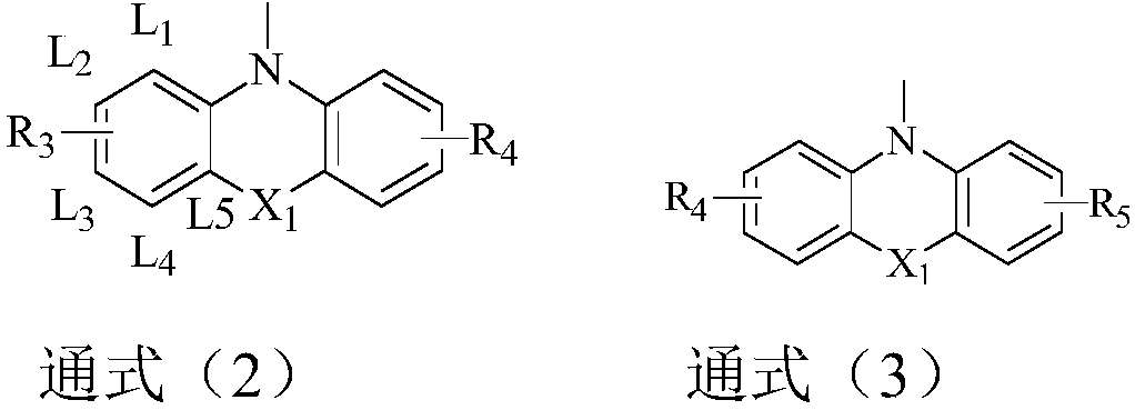 Compounds adopting dibenzo six-membered heterocyclic rings as cores and applications thereof