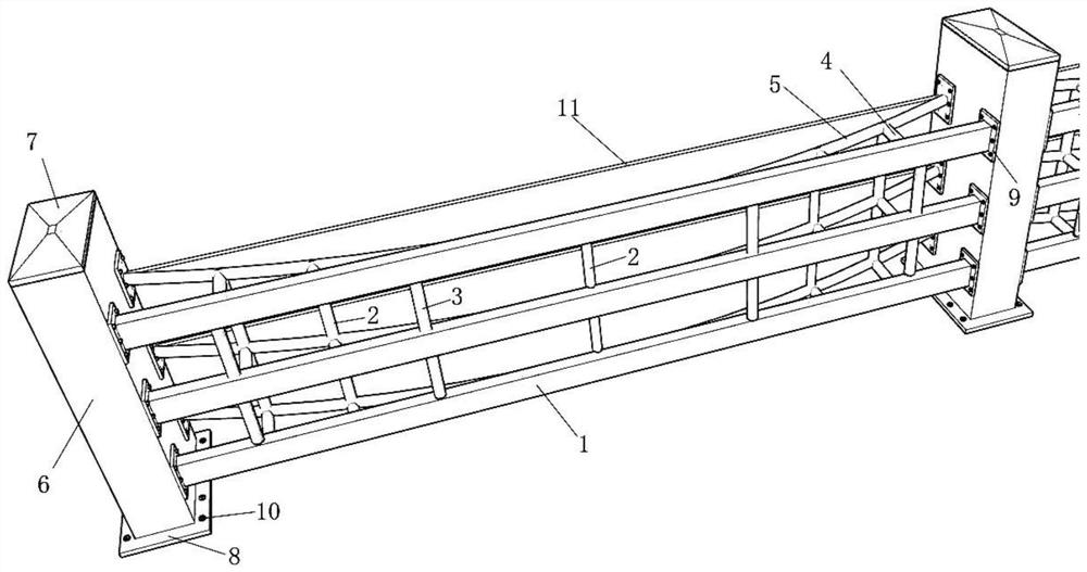 A kind of semi-rigid bridge anti-collision guardrail