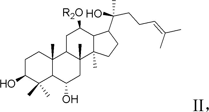 Synthesis method for 20-bit sugar connected protopanaxatriol analog ginsenoside and analog