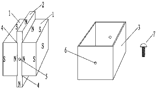 Magnetic force strengthening and steering component