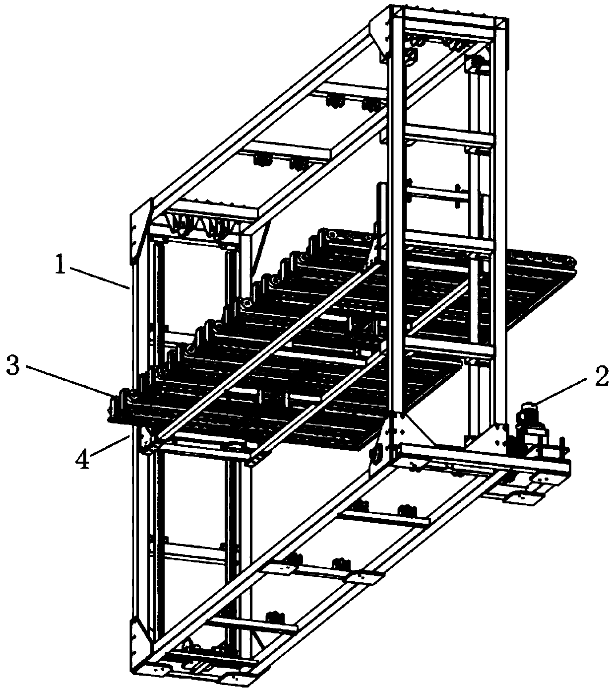 Automatic loading and unloading mechanism of drying kiln car