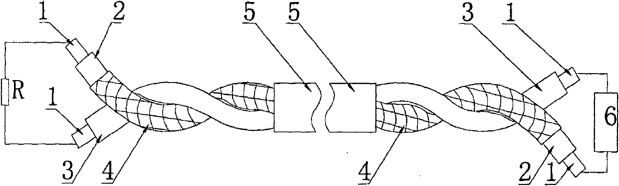 Recoverable cable type linear temperature-sensing detector