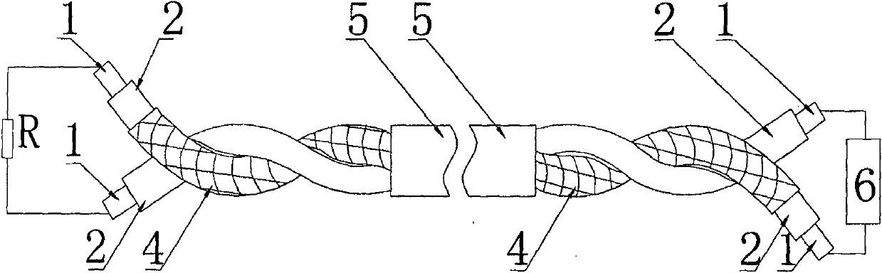 Recoverable cable type linear temperature-sensing detector