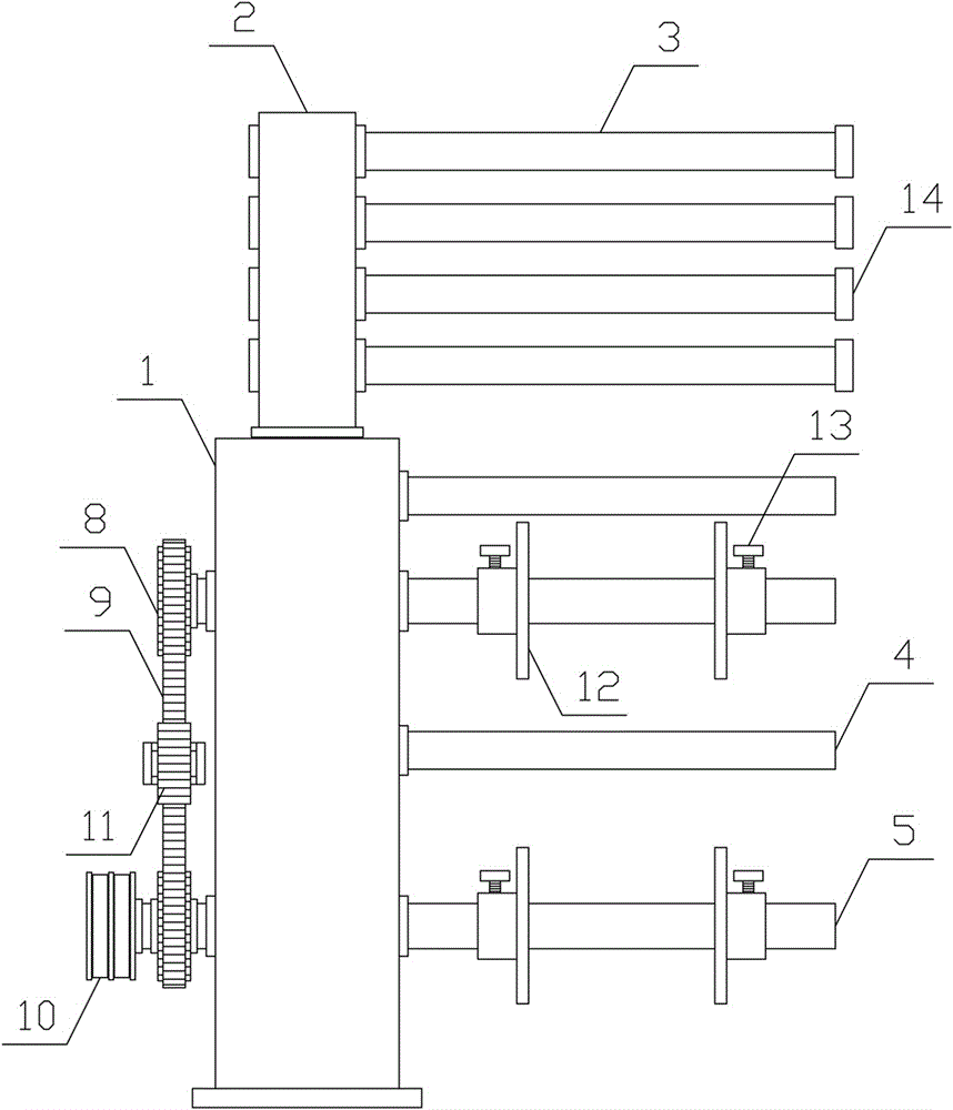 Thin film strip conveying and winding device