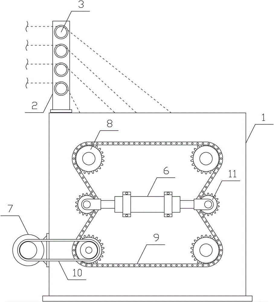 Thin film strip conveying and winding device