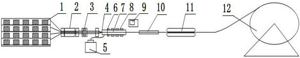 Fiber-reinforced composite coiled sucker rod and production apparatus and method thereof