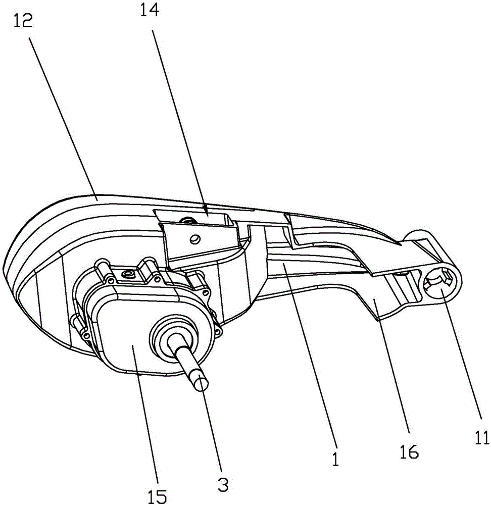 Electric bicycle with laterally-arranged driving device, and laterally-arranged driving device thereof