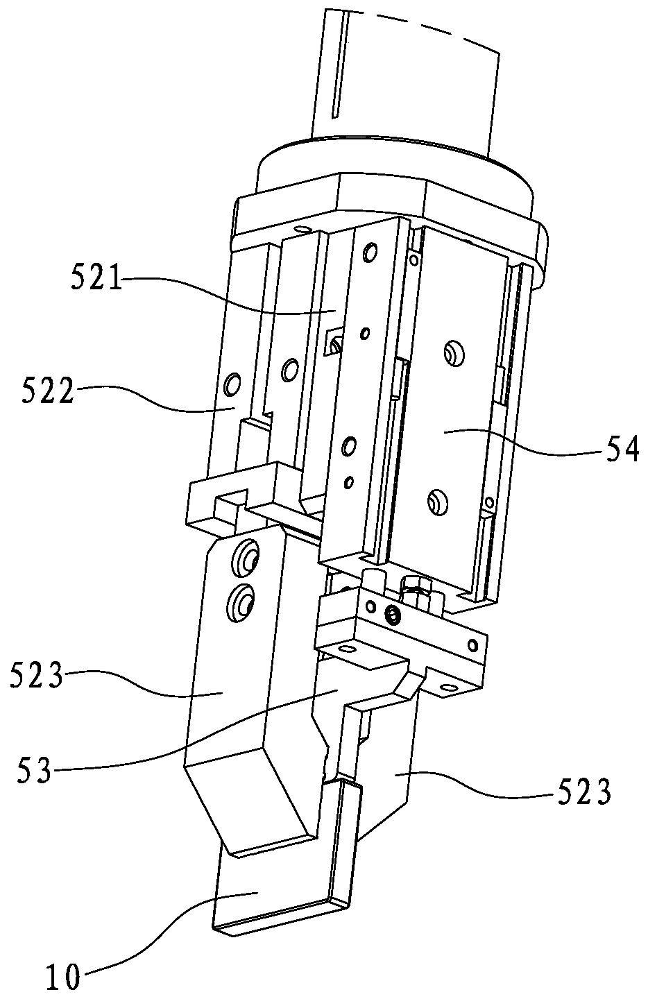 An automatic loading machine for motor magnetic steel sheets