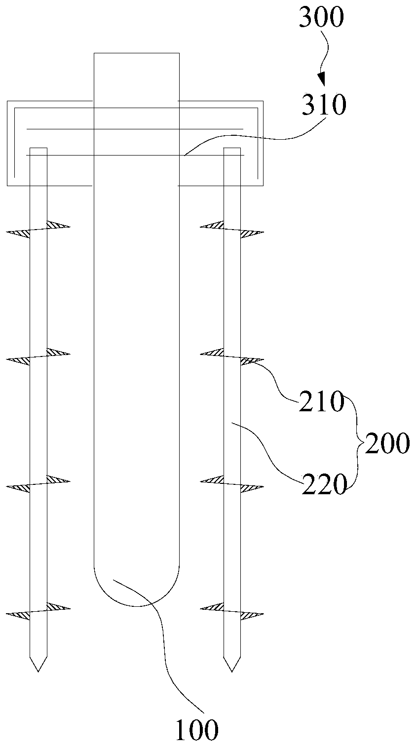 Foundation pile reinforcing method and electric transmission line pile