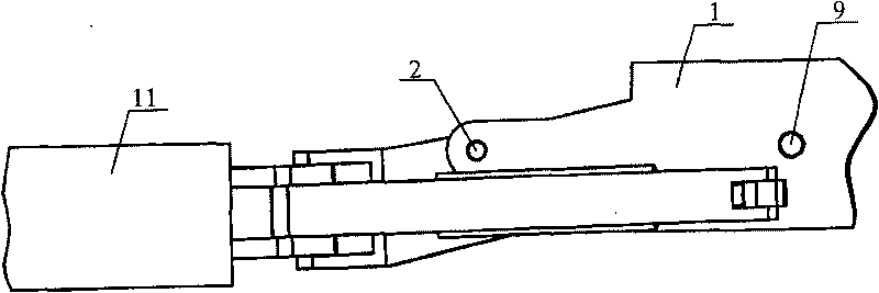 Submarine manipulator wrist joint structure with three degrees of freedom