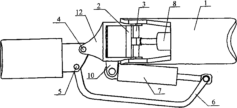 Submarine manipulator wrist joint structure with three degrees of freedom