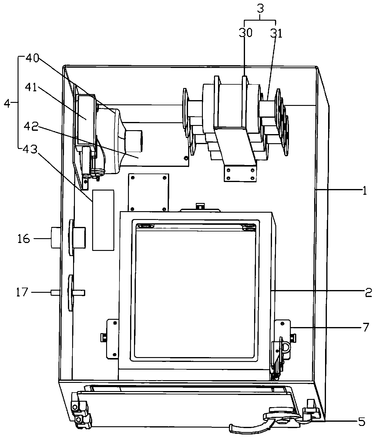 Biosafety transfer bin used for living animal fluorescence imaging