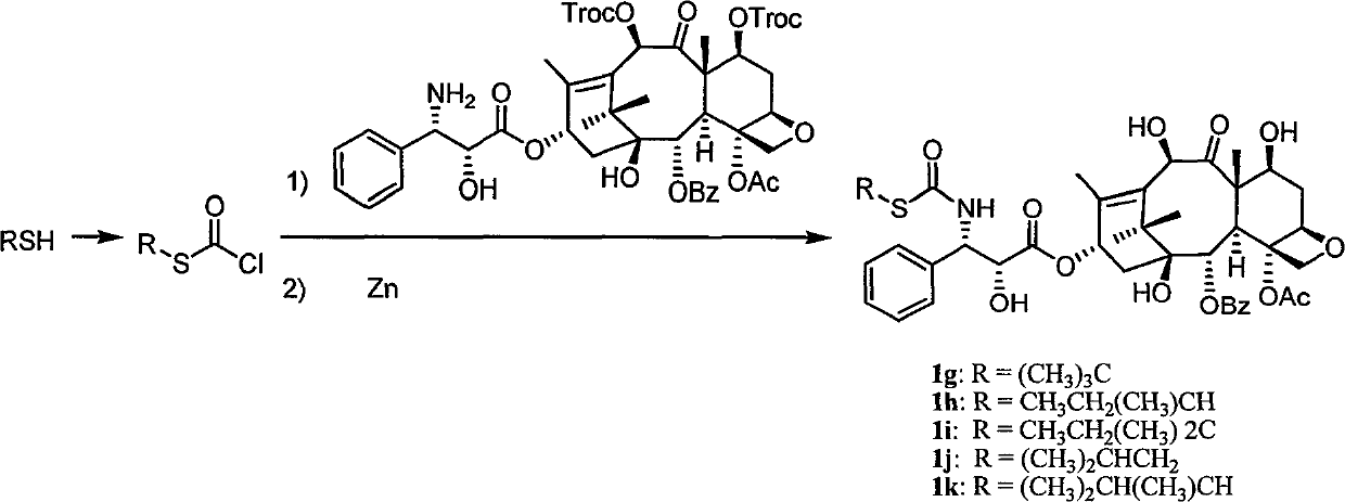 New application of thio-taxane derivatives