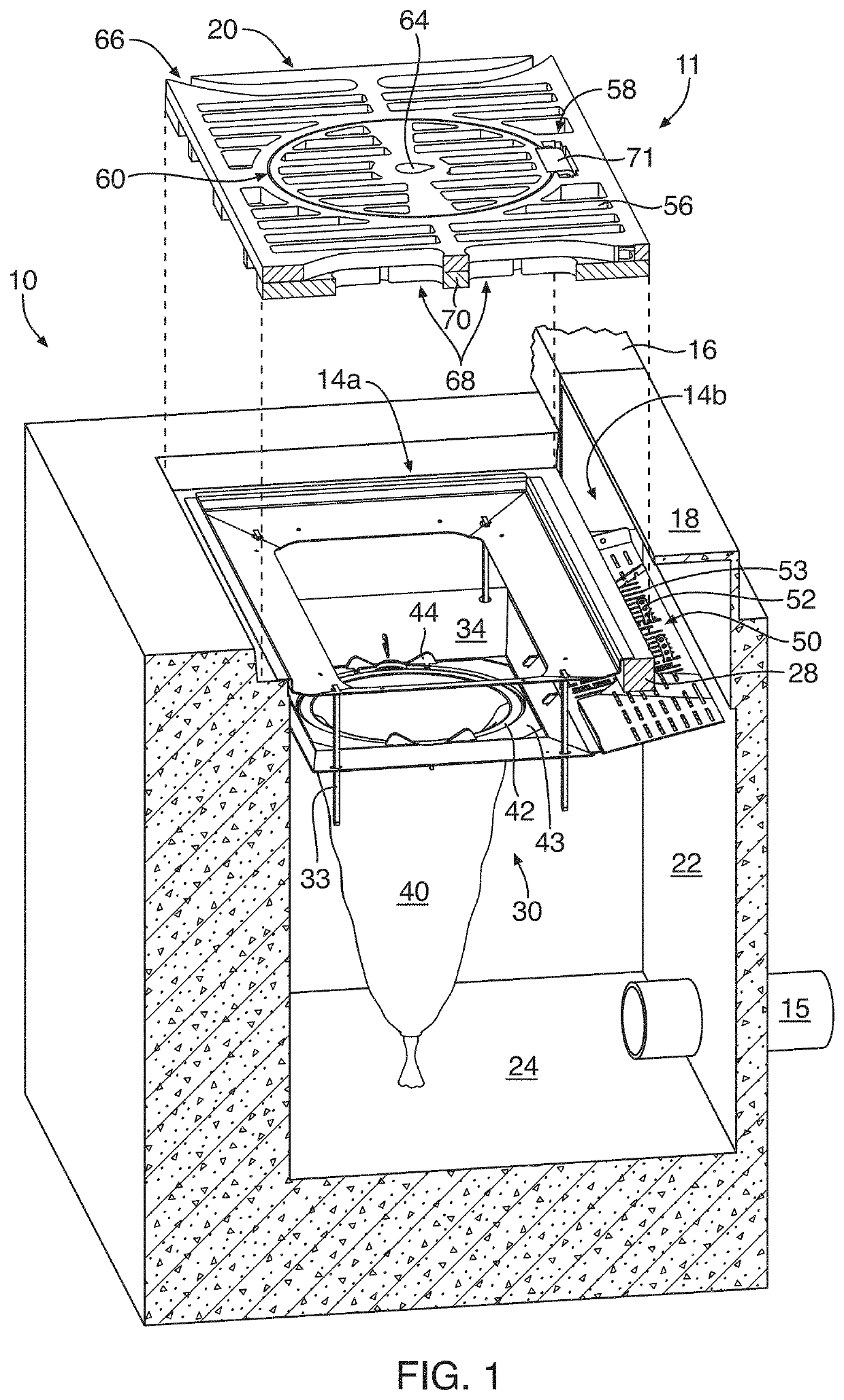 Storm drain grate and filter apparatus and method