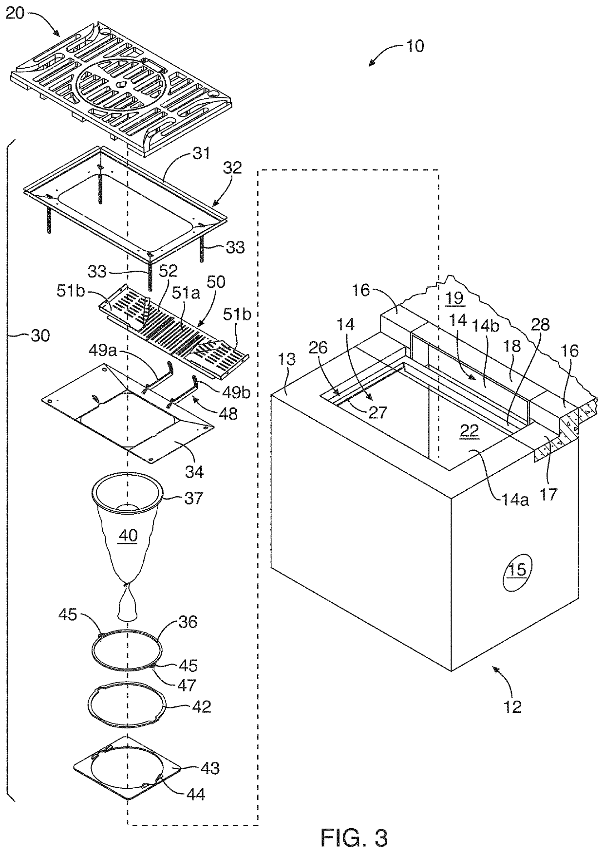 Storm drain grate and filter apparatus and method