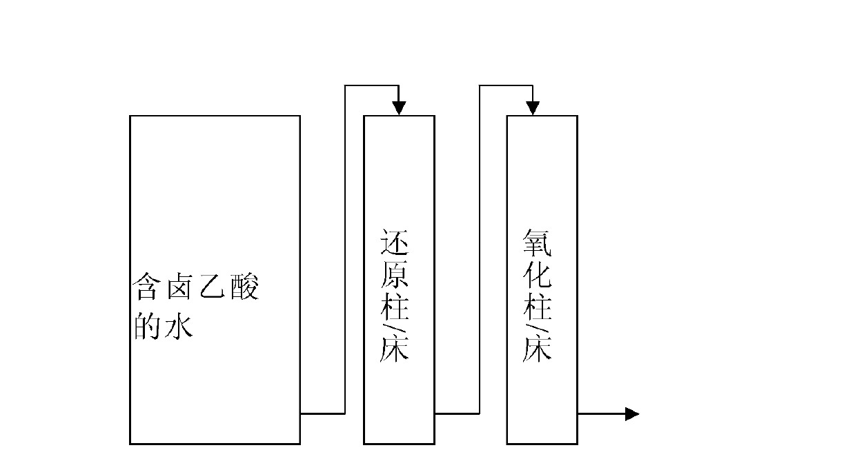 Method for removing haloacetic acids from water