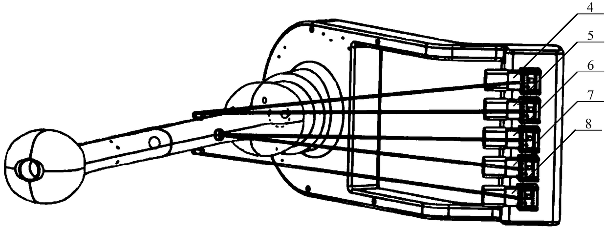 Humanoid shoulder joint system based on rope