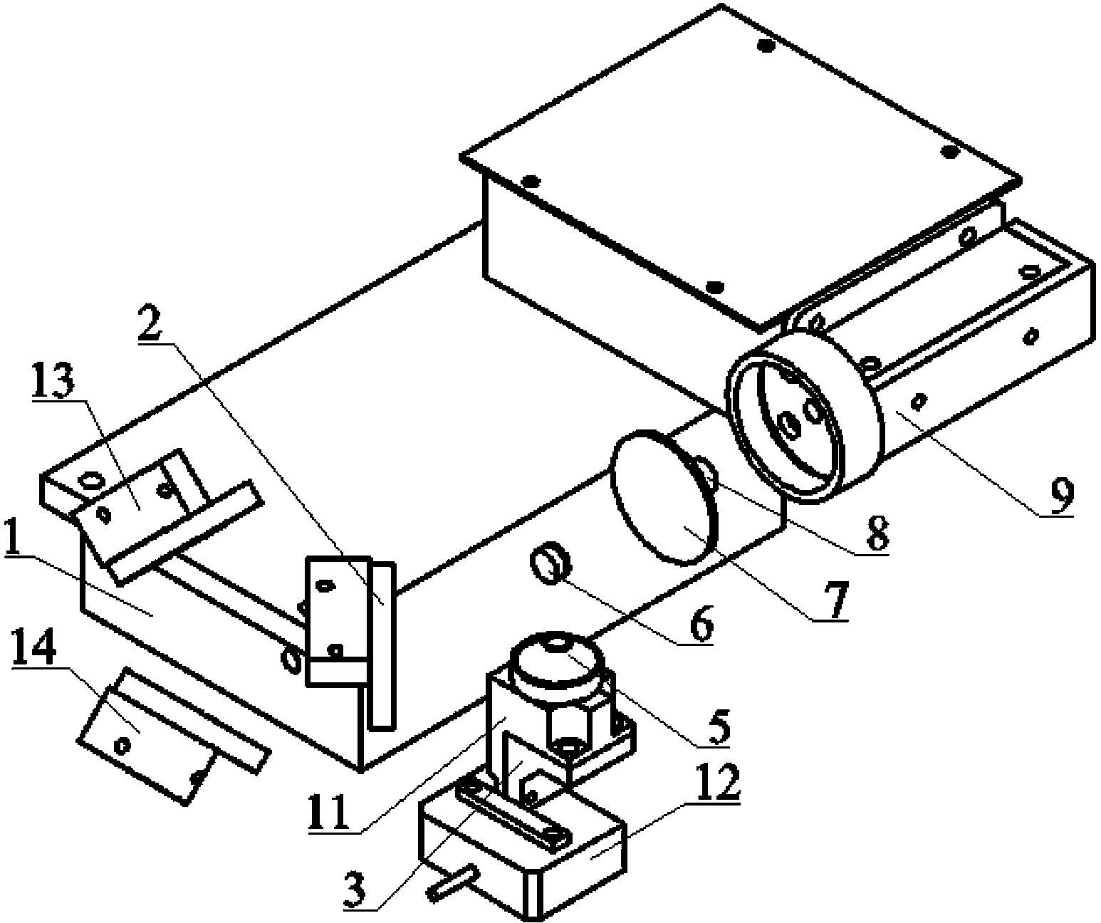 Linear scanning-based fluorescence confocal detection device