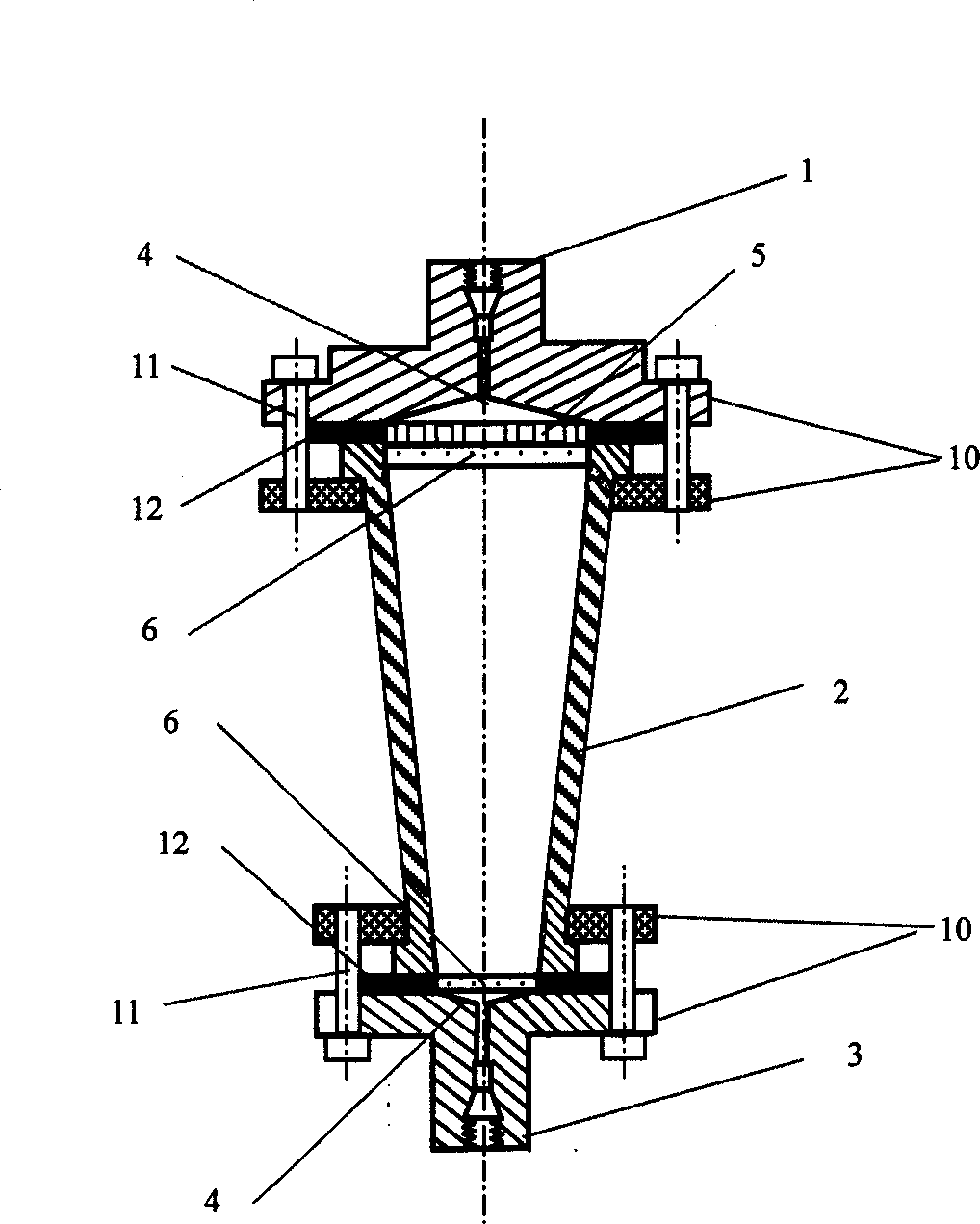 Efficient liquid-phase conic chromatographic column