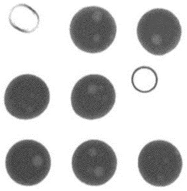 Method for calculating theoretical center of welding spot of BGA image