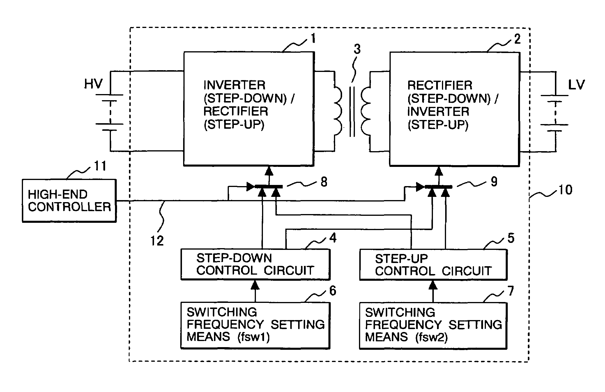 Bi-directional DC-DC converter and control method