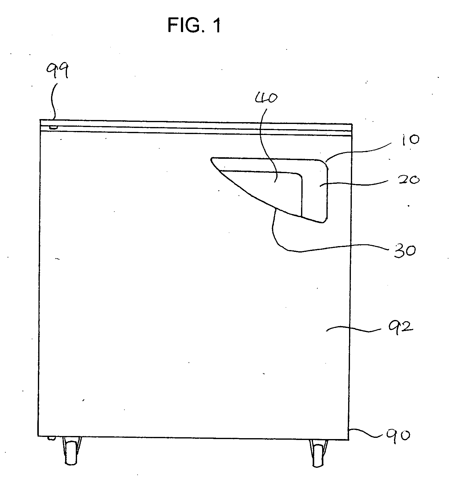 Door handle for refrigerators and kitchen units