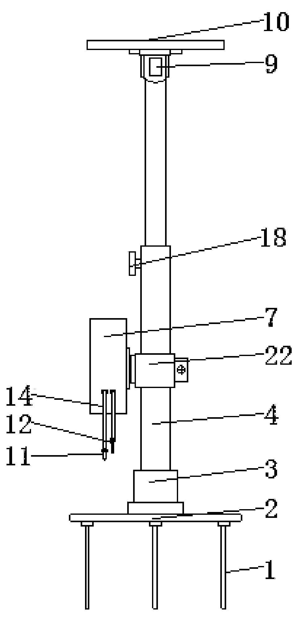 Multifunctional monitoring device for mining subsidence land damage in coal mine area