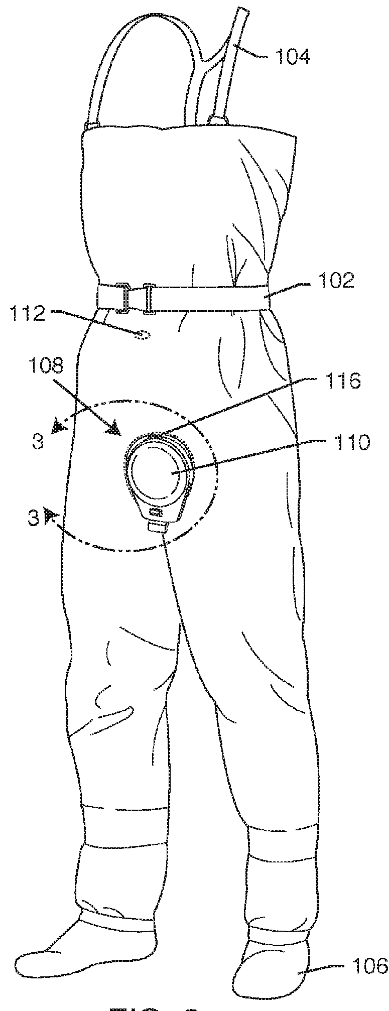 Urination relief hatch for waterproof waders and foul weather gear