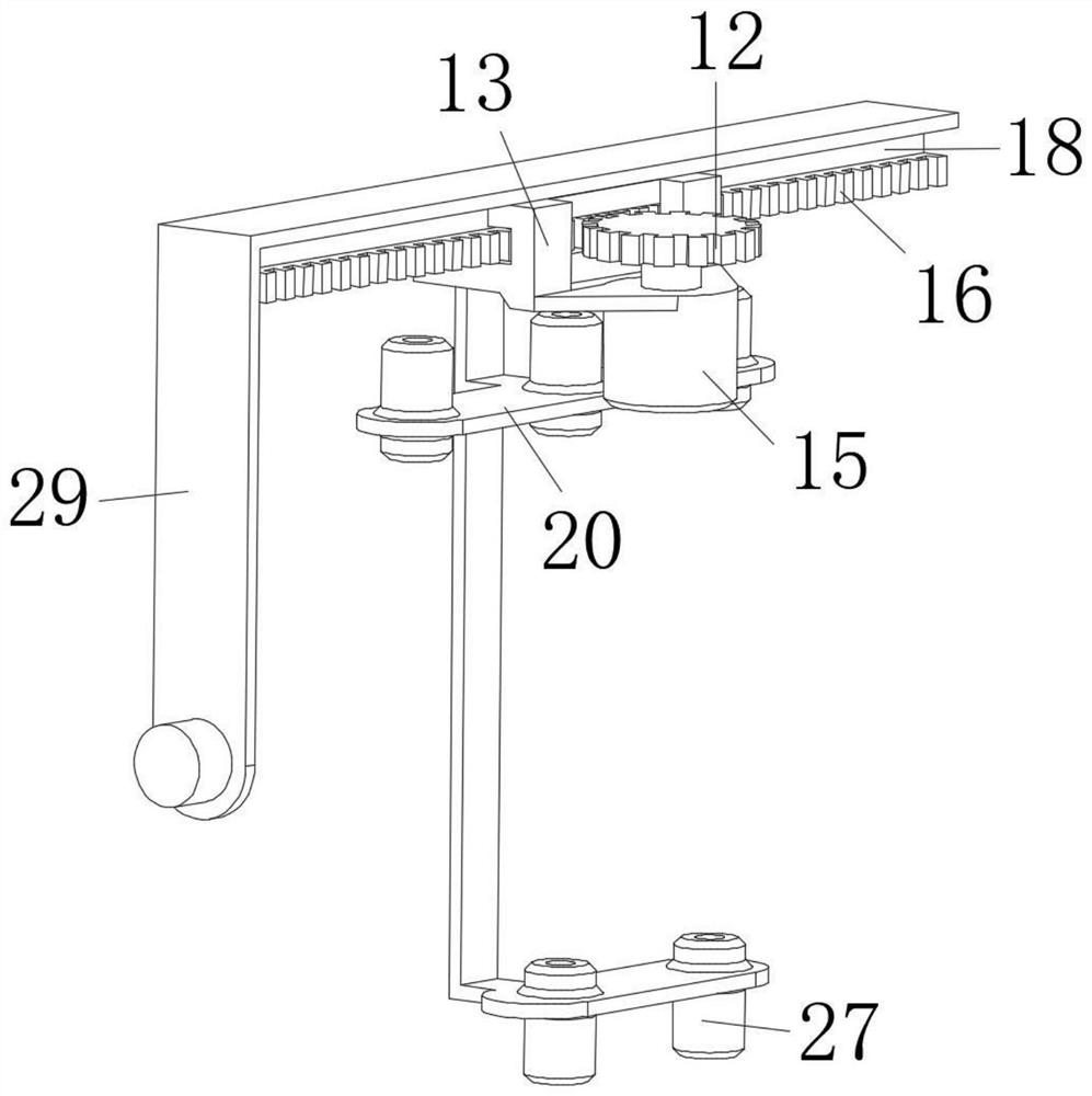 A high-pressure water rust removal device for the inner and outer walls of metal elbows