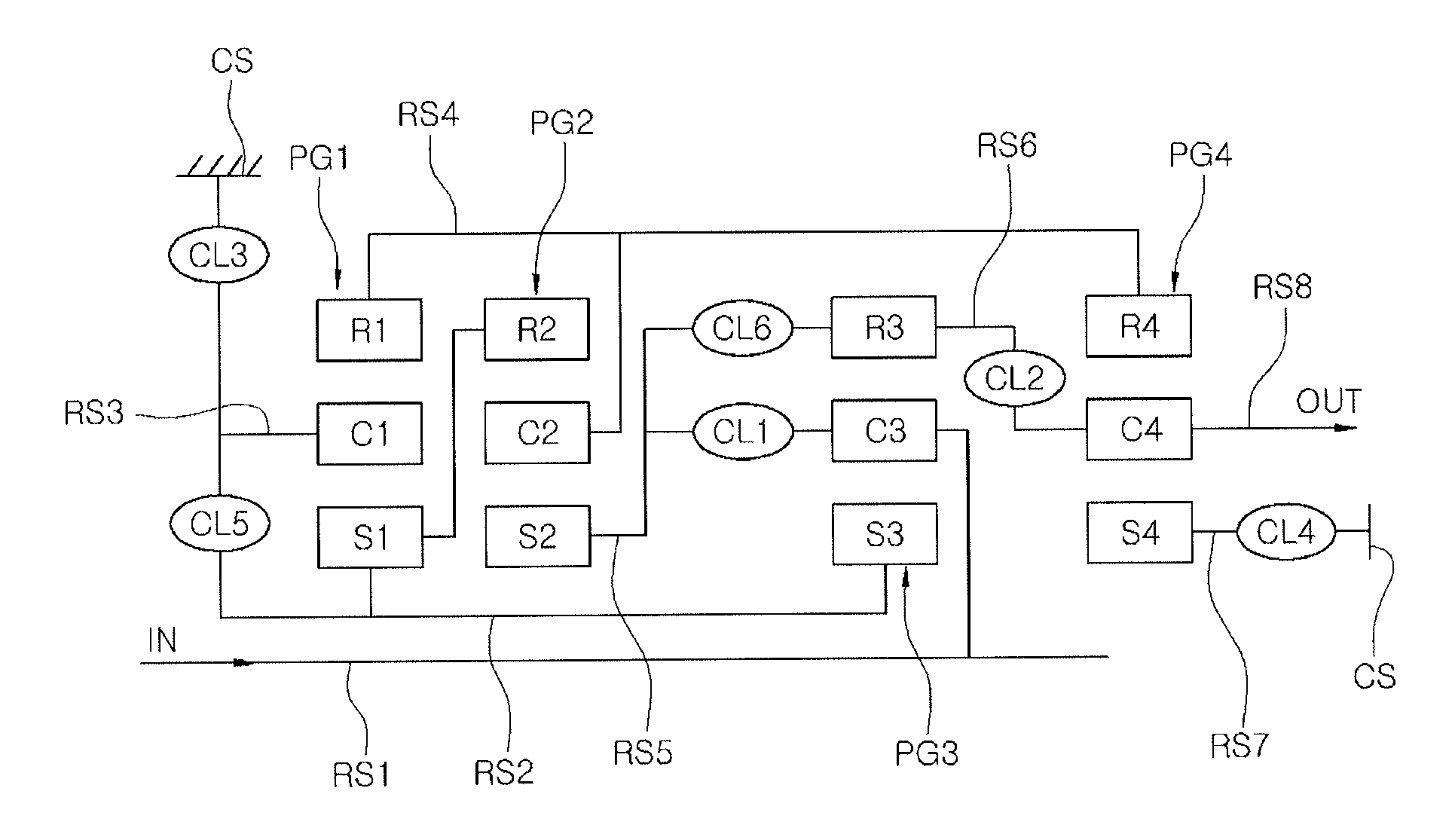 Vehicle multistage transmission