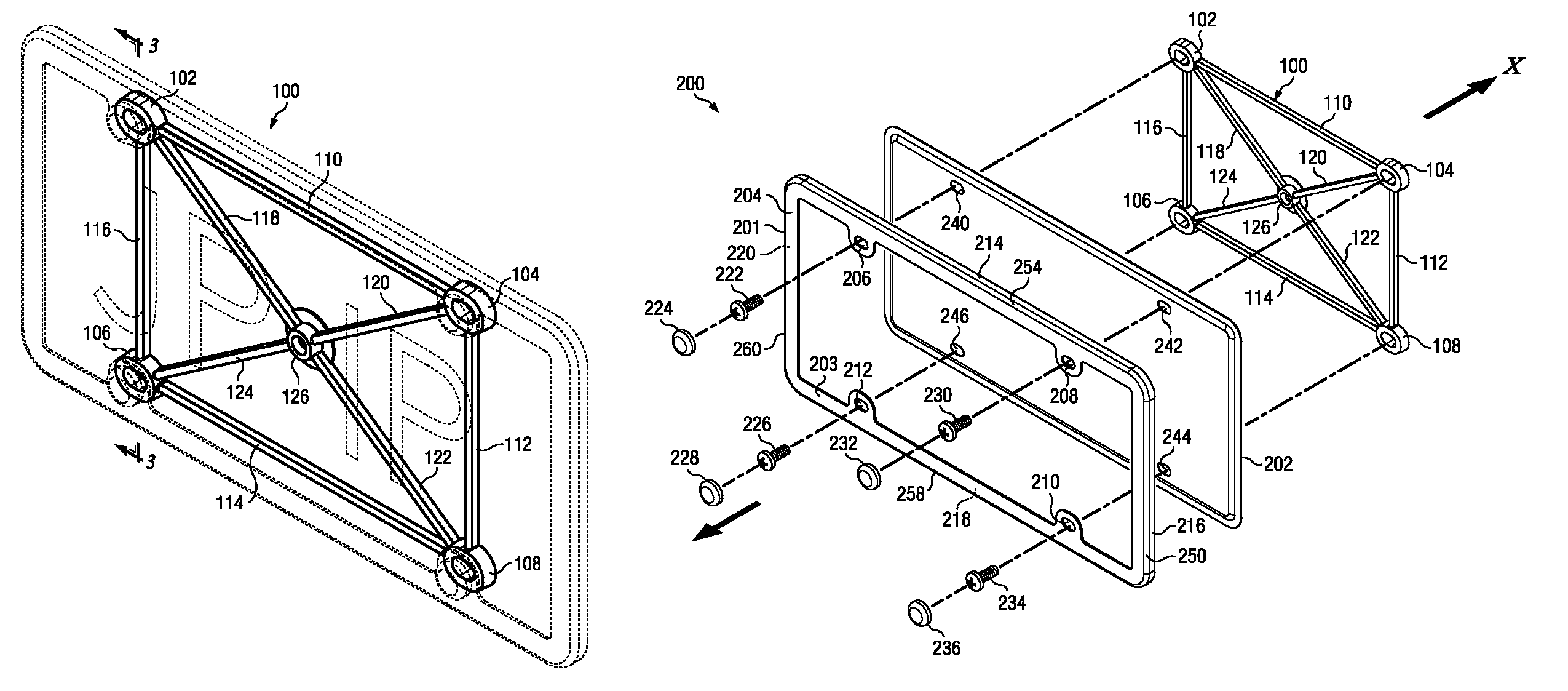 License plate frame spacer unit and system