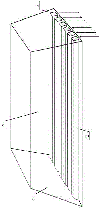 Multi-mode waveguide 90-degree turning array chip