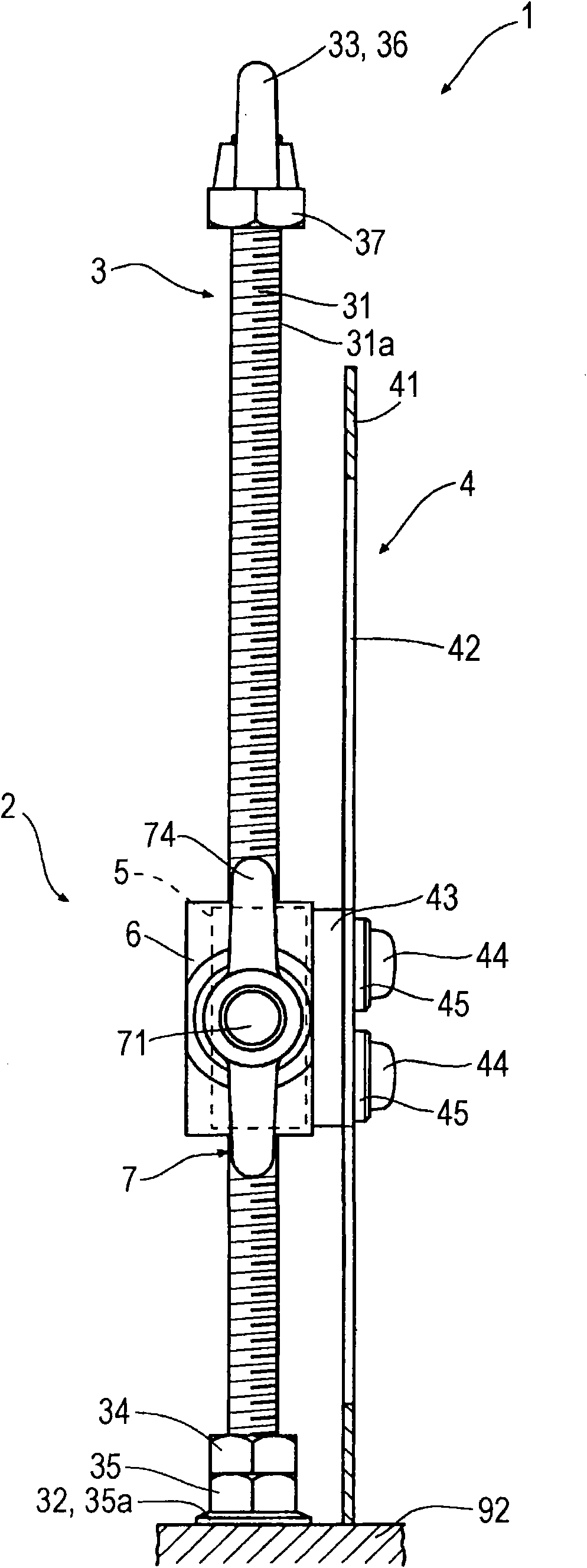 Heald-frame height adjusting apparatus