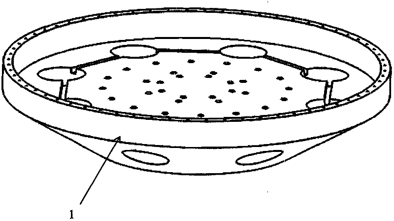 High-frequency anti-water-leakage satellite vibration test clamp for large interface expanding