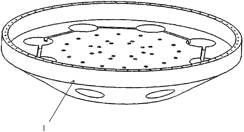 High-frequency anti-water-leakage satellite vibration test clamp for large interface expanding