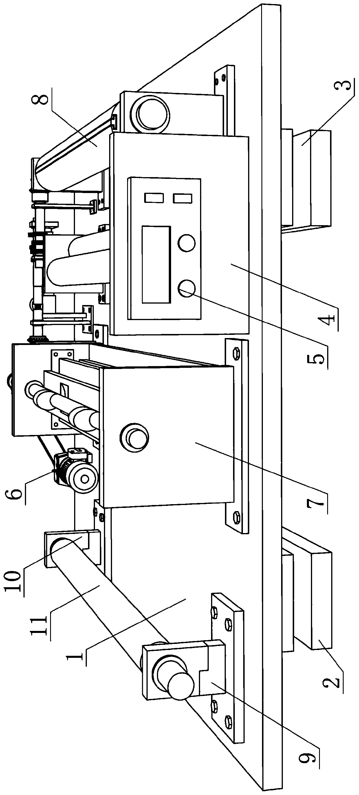 Wallpaper gum cutting-off device