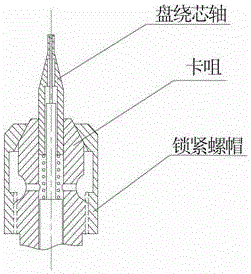 A kind of watch hairspring coiling machine