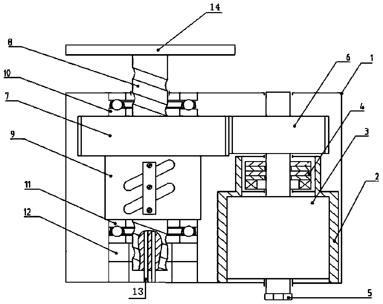 Electro-mechanical braking actuator of rail vehicle and rail vehicle