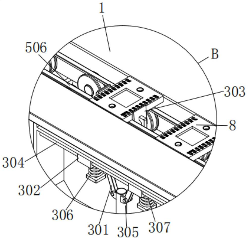 Automatic packaging device for producing and packaging digital-to-analog converter