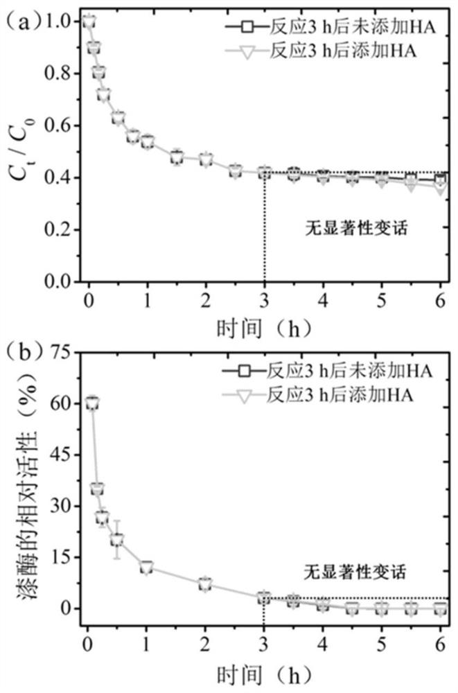 Method for promoting bisphenol A conversion by laccase-induced copolymerization